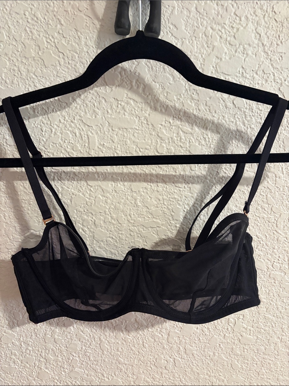 Savage X Fenty Black Mesh Strapless